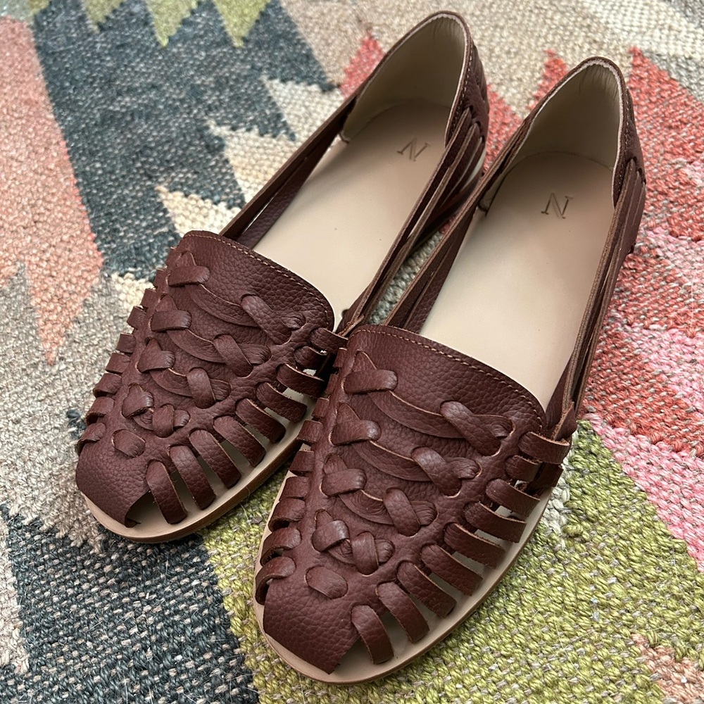 NIB Nisolo Brown Huaraches